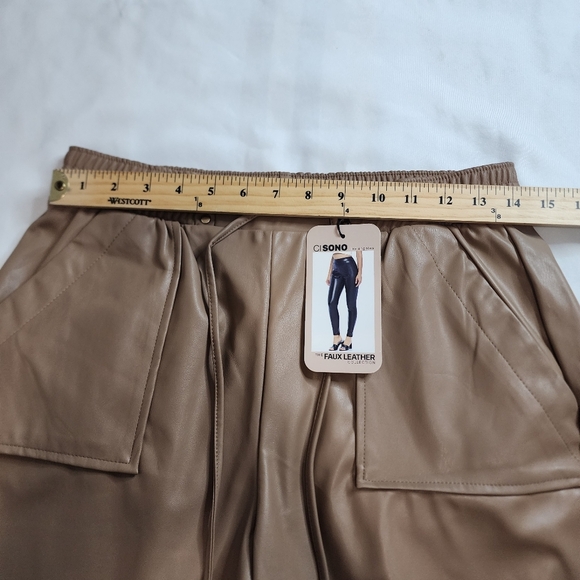 Cisono Faux Leather Pants Size Large - Picture 13 of 16